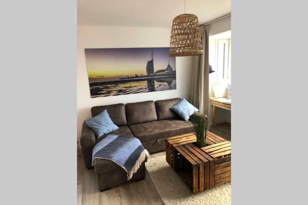 Yachtpanorama Weser Und Yachthafenblick 1 Zi 7Og Bremerhaven Dış mekan fotoğraf