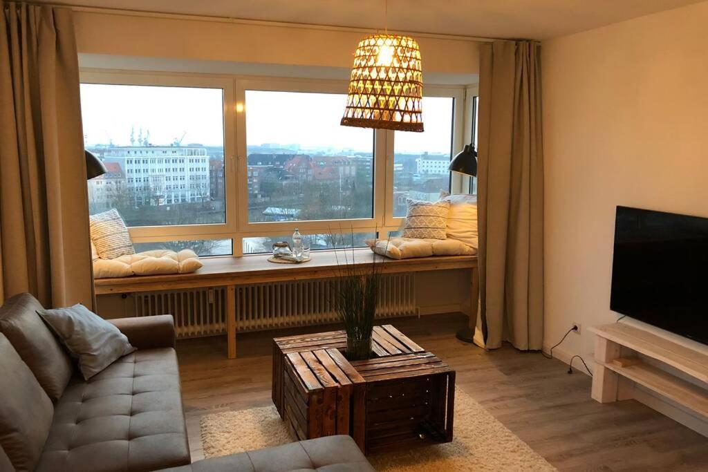 Yachtpanorama Weser Und Yachthafenblick 1 Zi 7Og Bremerhaven Dış mekan fotoğraf